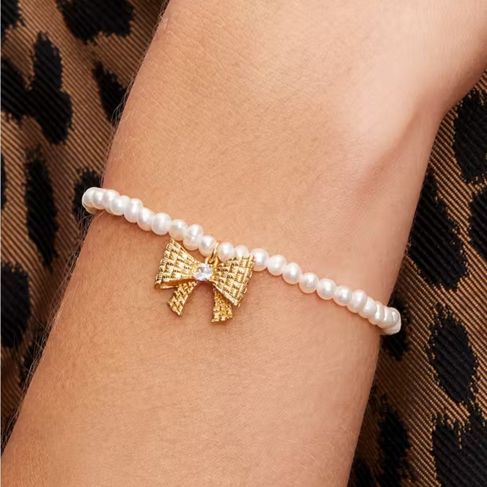 $98 Kate Spade Wrapped In A Bow Pearl‎ Charm NWT - Picture 4 of 7
